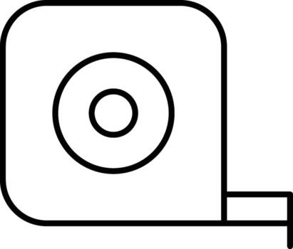 meter, gauge icon. Simple thin line, outline of Construction tools icons for UI and UX, website or mobile application on white vector