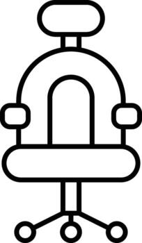 silla, juego icono. sencillo Delgado línea, contorno de deporte íconos para ui y ux, sitio web o móvil solicitud en blanco antecedentes vector