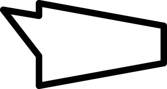 announcement bubble icon. Simple thin line, outline of chat bubble icons for UI and UX, website or mobile application on white background vector