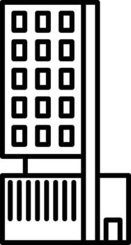 Museum outline icon. Simple outline of building for UI and UX, website or mobile application without background vector