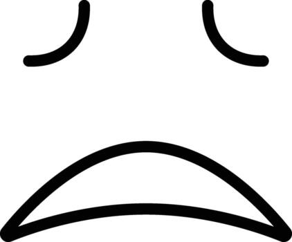 exhausted, face icon. Simple thin line, outline of Emotion icons for UI and UX, website or mobile application on white background vector