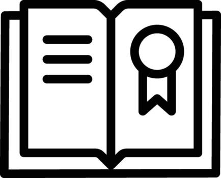 libro de texto icono. sencillo Delgado línea, contorno de libro íconos para ui y ux, sitio web o móvil solicitud en oscuro azul degradado antecedentes en el antecedentes de un ligero mapa vector