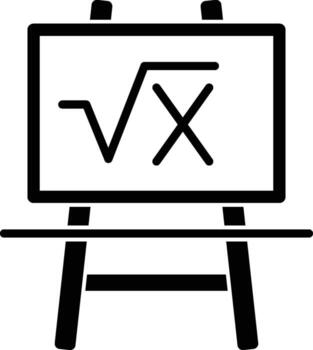 board with formula icon. Element of science icon for mobile concept and web apps. board with formula icon can be used for web and mobile on white background vector