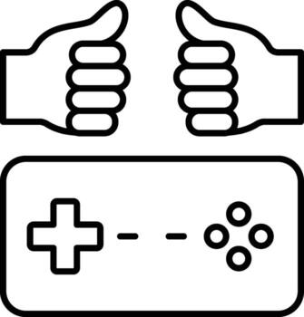 ready, players, game icon. Simple thin line, outline of esport icons for UI and UX, website or mobile application on white background vector