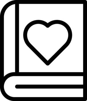 libro, amor icono. sencillo Delgado línea, contorno de libro íconos para ui y ux, sitio web o móvil solicitud en oscuro azul degradado antecedentes en el antecedentes de un ligero mapa vector