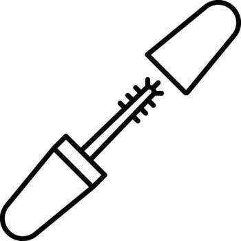 minimalista Delgado línea máscara icono contorno en ligero mapa antecedentes para ui y ux diseño vector