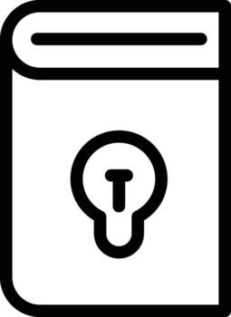 libro, idea icono. sencillo Delgado línea, contorno de libro íconos para ui y ux, sitio web o móvil solicitud en oscuro azul degradado antecedentes en el antecedentes de un ligero mapa vector