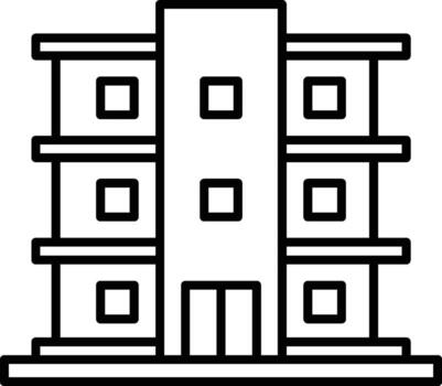 municipal edificio icono. sencillo Delgado línea, contorno de edificios íconos para ui y ux, sitio web o móvil solicitud en oscuro azul degradado antecedentes en el antecedentes de un ligero mapa vector