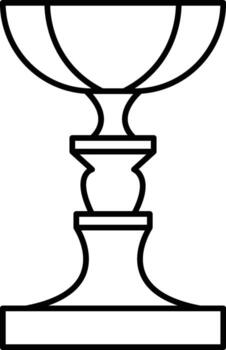 Award, goblet icon. Simple thin line, outline of awards icons for ui and ux, website or mobile application on white background vector