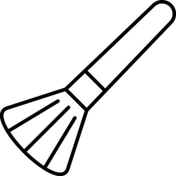 minimalista cepillo icono contorno Delgado línea ilustración para ui y ux diseño en ligero mapa antecedentes vector