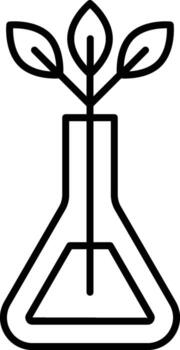 biology, plant icon. Simple thin line, outline of Biology icons for UI and UX, website or mobile application on white background vector