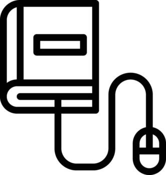 libro, en línea, ratón icono. sencillo Delgado línea, contorno de libro íconos para ui y ux, sitio web o móvil solicitud en oscuro azul degradado antecedentes en el antecedentes de un ligero mapa vector