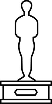 Award, figurine icon. Simple thin line, outline of awards icons for ui and ux, website or mobile application on white background vector