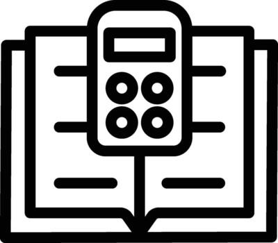 libro, matemáticas icono. sencillo Delgado línea, contorno de libro íconos para ui y ux, sitio web o móvil solicitud en oscuro azul degradado antecedentes en el antecedentes de un ligero mapa vector