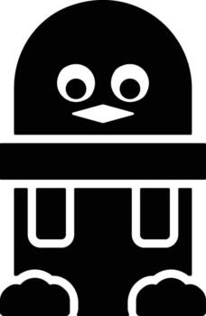 penguin icon. Simple glyph of Christmas, New Year and holidays set for UI and UX, website or mobile application on white background vector