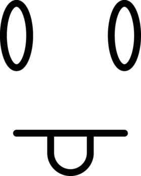 face, sticking, out, tongue icon. Simple thin line, outline of Emotion icons for UI and UX, website or mobile application on white background vector