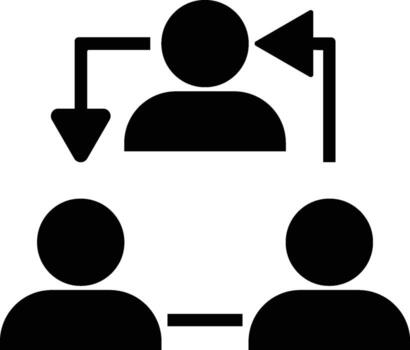 flow, hierarchy icon. Simple glyph of business set for UI and UX, website or mobile application on white background on white background vector