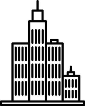 Storefront outline icon. Simple outline of building for UI and UX, website or mobile application without background vector