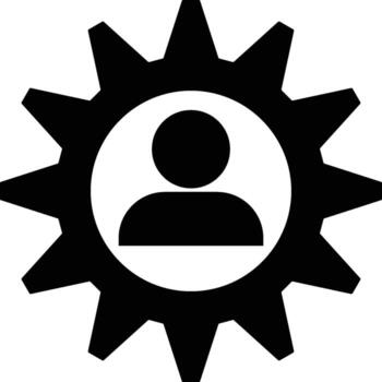 development, gear icon. Simple glyph of business set for UI and UX, website or mobile application on white background vector