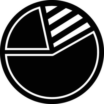 Pie Chart Icon in trendy flat style isolated on grey background. Graph symbol for your web site design, logo, app, UI. illustration, EPS10. vector