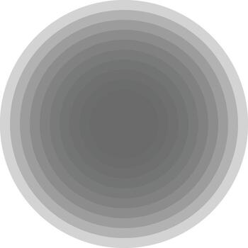 concentric diagram icon. Simple layered glyph for focus and hierarchical visuals in UI UX on a white background. vector