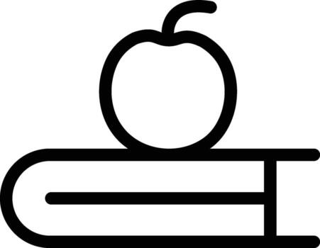 libro, manzana icono. sencillo Delgado línea, contorno de libro íconos para ui y ux, sitio web o móvil solicitud en oscuro azul degradado antecedentes en el antecedentes de un ligero mapa vector