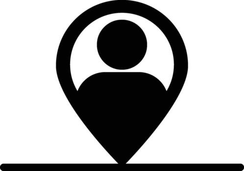 distance, job icon. Simple glyph of business set for UI and UX, website or mobile application on white background on white background vector