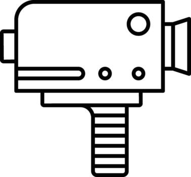 camera, icon. Simple thin line, outline of movie, cinema, film, screen, flicks icons for UI and UX, website or mobile application vector