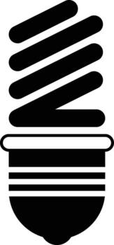 fluorescent light bulb icon. Simple glyph of energy for UI and UX, website or mobile application on white background vector