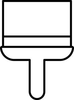 brush, paint, paintbrush icon. Simple thin line, outline of Construction tools icons for UI and UX, website or mobile application on white background vector