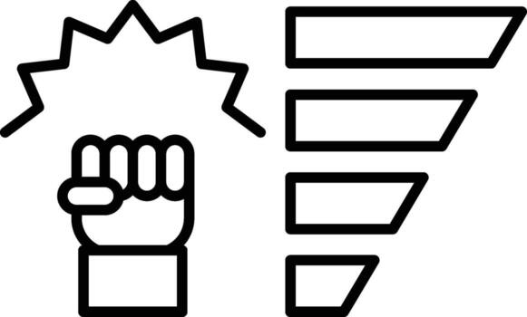 juego, nivel arriba icono. sencillo Delgado línea, contorno de deporte íconos para ui y ux, sitio web o móvil solicitud en blanco antecedentes vector