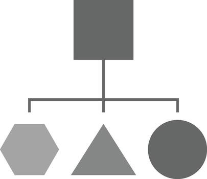 bloquear diagrama icono. mínimo esquemático glifo para sistema diagramas y ui componentes en un blanco antecedentes. vector