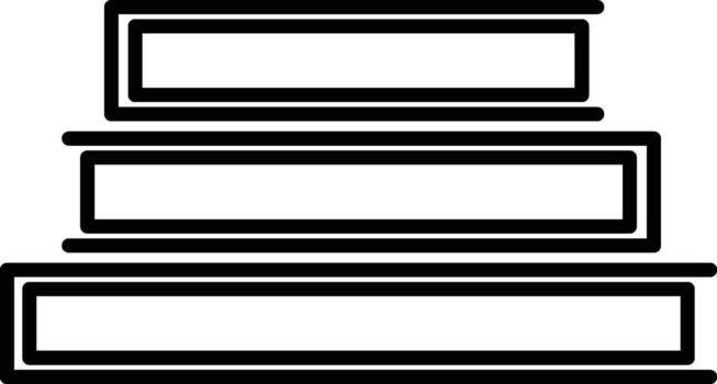 libros contorno icono. sencillo para ui y ux, sitio web o móvil solicitud vector