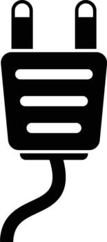 Plug icon. Simple glyph of energy for UI and UX, website or mobile application on white background vector