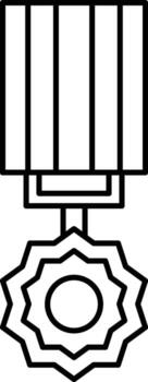 Award, medal, ribbon icon. Simple thin line, outline of awards icons for ui and ux, website or mobile application on white background vector