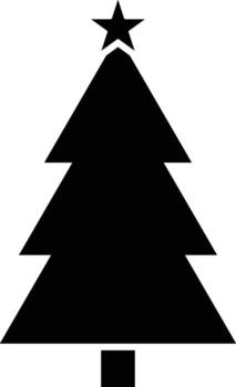 Christmas tree, fir-tree in the snow icon. Simple glyph of Christmas, New Year and holidays set for UI and UX, website or mobile application vector