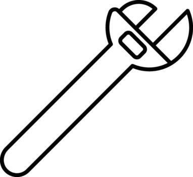maintenance, wrench icon. Simple thin line, outline of Construction tools icons for UI and UX, website or mobile application on white background vector