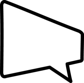 support chat icon. Simple thin line, outline of chat bubble icons for UI and UX, website or mobile application on white background vector