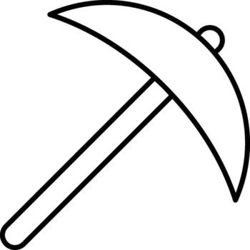 picket icon. Simple thin line, outline of Construction tools icons for UI and UX, website or mobile application on white background vector