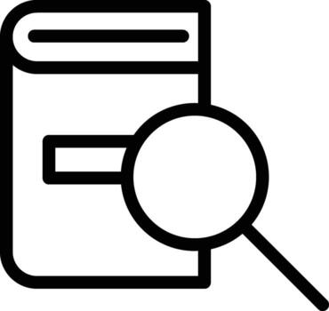 libro, buscar icono. sencillo Delgado línea, contorno de libro íconos para ui y ux, sitio web o móvil solicitud en oscuro azul degradado antecedentes en el antecedentes de un ligero mapa vector