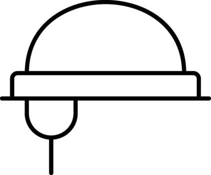 helmet icon. Simple thin line, outline of Construction tools icons for UI and UX, website or mobile application on white background vector
