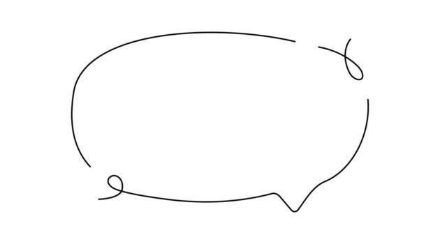 Continuous one line drawing of chat bubble icons. Minimal dialogue symbols for conversation, comics, storybooks, and messaging. Simple linear communication design. vector