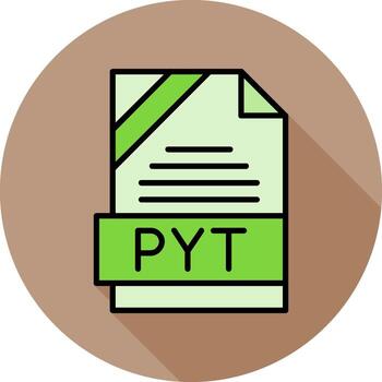 pitón formato mínimo lleno circulo icono vector