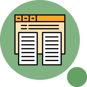 duplicar contenido circulo mínimo lleno circulo icono vector