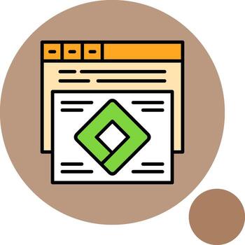 Attribution modeling Circle Minimal Filled Circle Icon vector