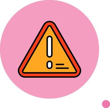 error notificación mínimo lleno circulo icono vector