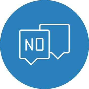 Say No of refuse decline stop vector