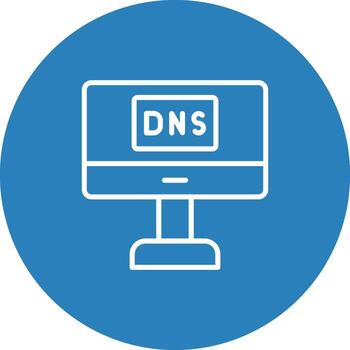 Dns of internet web domain vector
