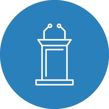 Lectern internet podium stand speaker vector