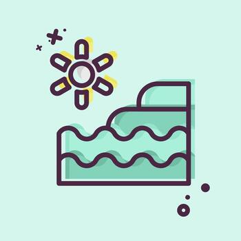 Icon Natural Resources. related to Natural Resources symbol. MBE style. design editable vector